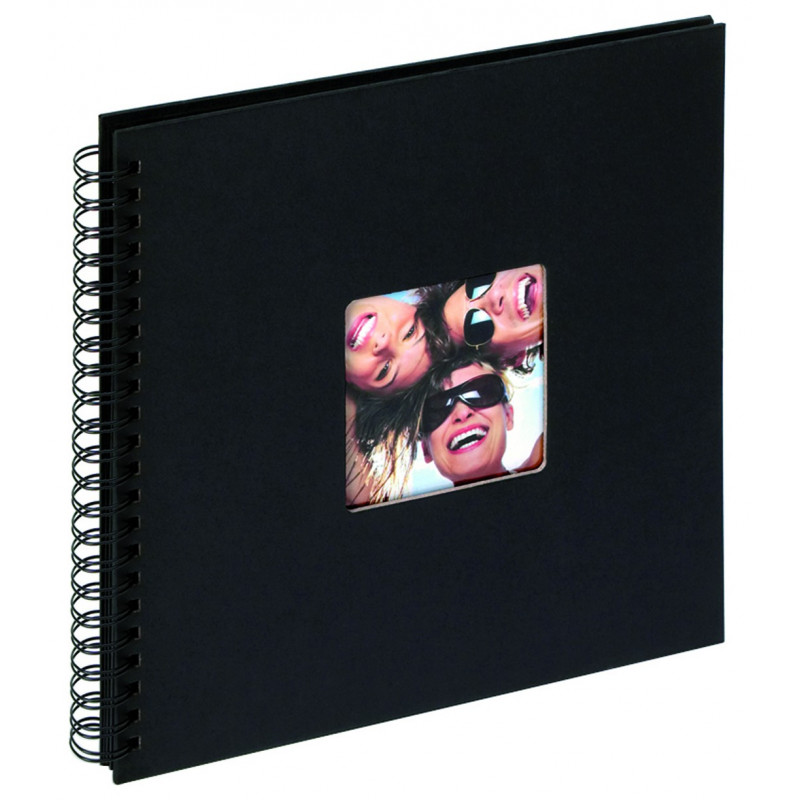 Lot de 3 albums traditionnels à spirals Fun noir Walther  pour 200 photos 10x15