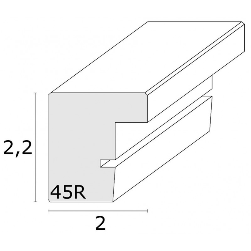 Cadre photo Deknudt S45RJ1 - 30x40-30x45-ton bois chêne clair