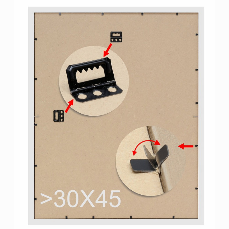 Cadre photo Deknudt S45RJ1 - 30x40-30x45-ton bois chêne clair