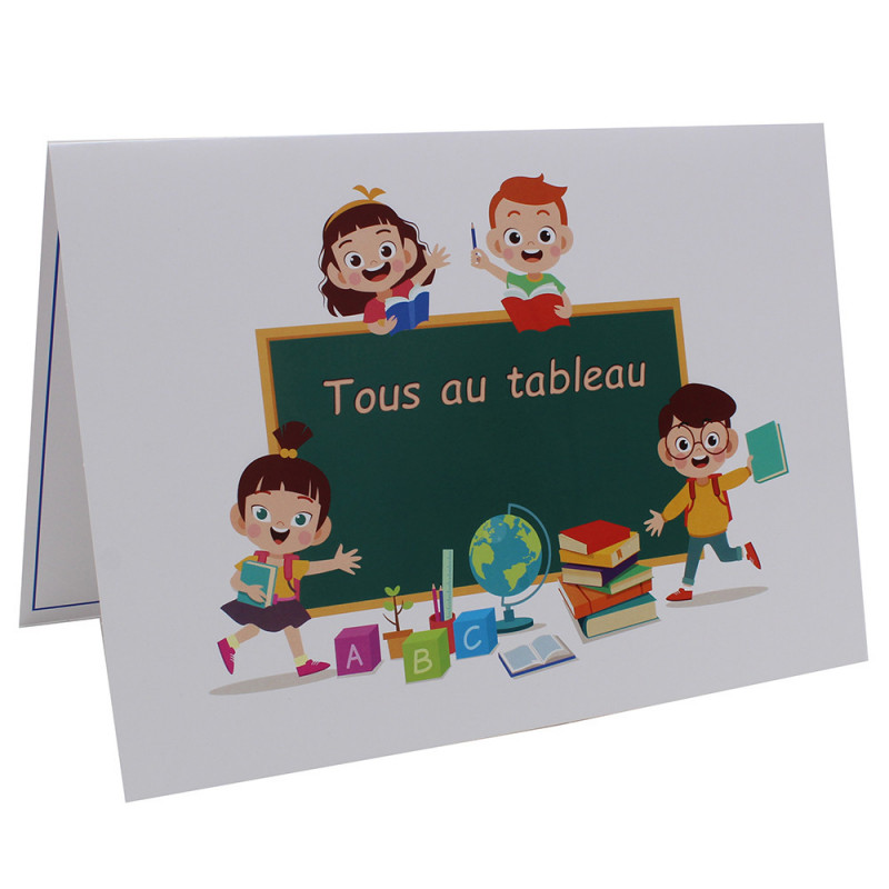 Cartonnage photo scolaire - Groupe 20x30 - Tous au Tableau