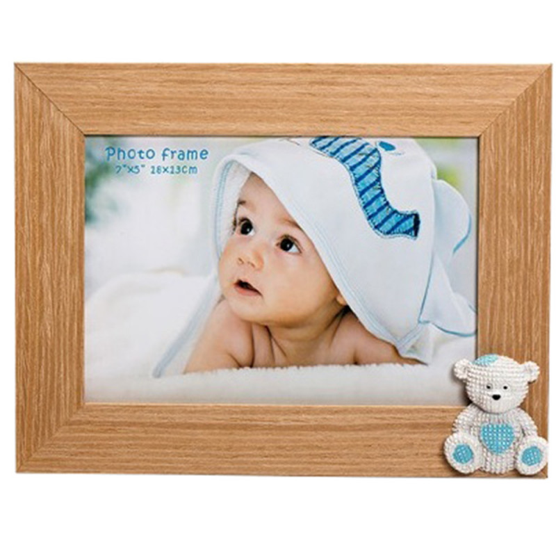 Cadre photo enfant Baby Bear 13x18- Rose ou bleu