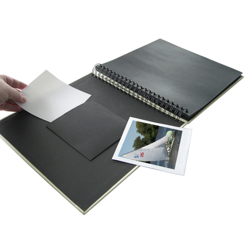 Album photo traditionnel 30x30 Fine Art PN bordeaux 100 pages noires