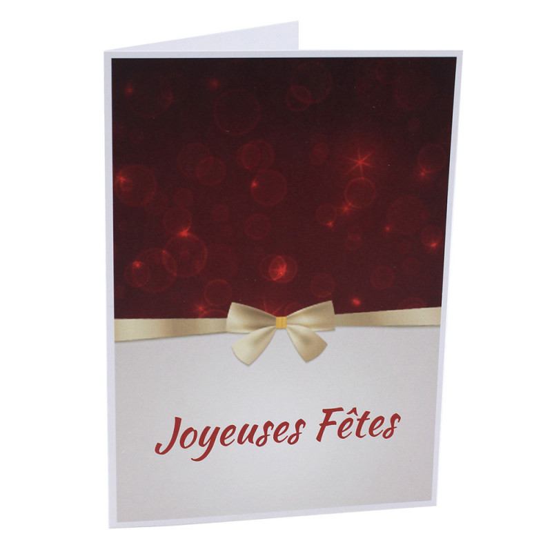 Lot cartonnage Joyeuses Fêtes vertical Flot doré