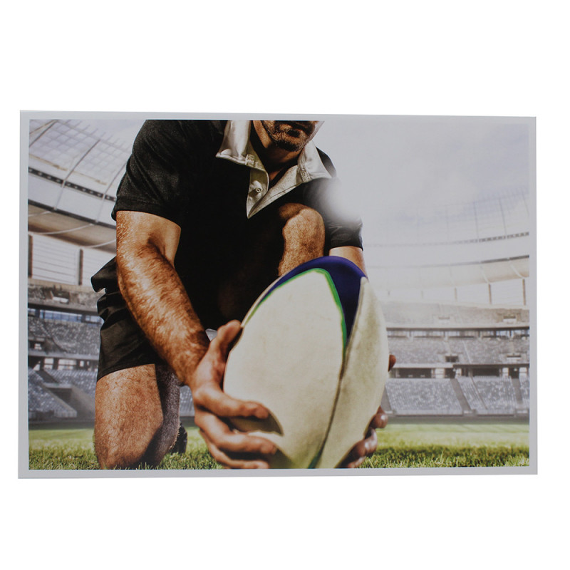 Cartonnage photo scolaire - Groupe 20x30 - Rugby Le drop