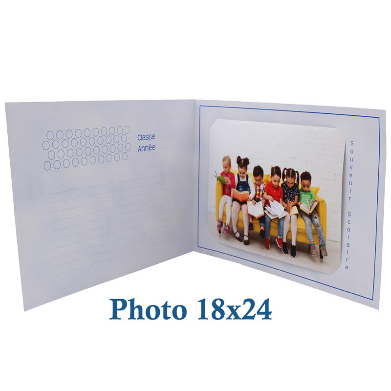 Lot de 50 cartonnages photo scolaire - Groupe 20x30 - Leçon - interieur 18x24