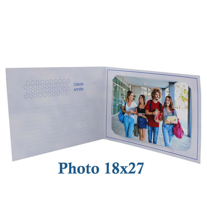 Lot de 50 cartonnages photo scolaire - Groupe 20x30 - Leçon - interieur 18x27