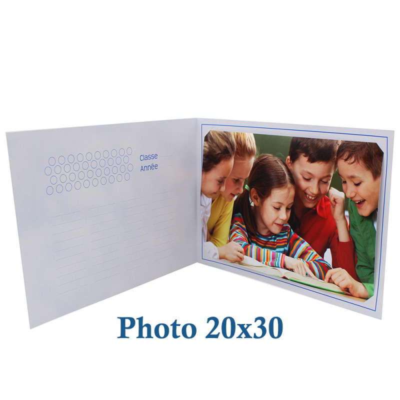 Lot de 50 cartonnages photo scolaire - Groupe 20x30 - Leçon - interieur 20x30