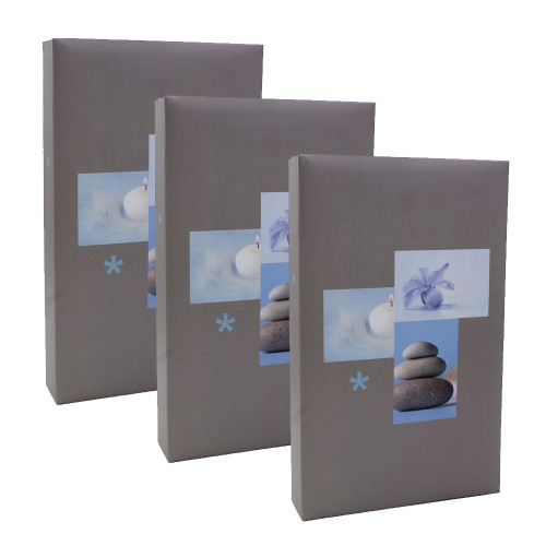 Lot de 3 albums photo Plenitude gris 300 pochettes 11X15 - 2d choix