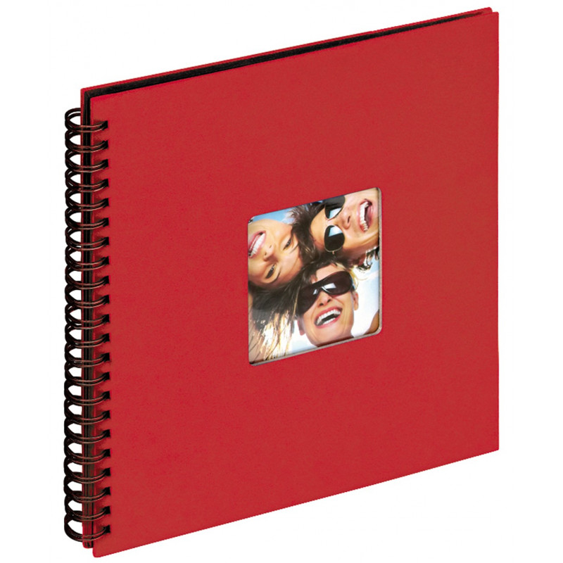 Lot 3 albums traditionnels spirales Fun rouge page noire 200 photos 10x15