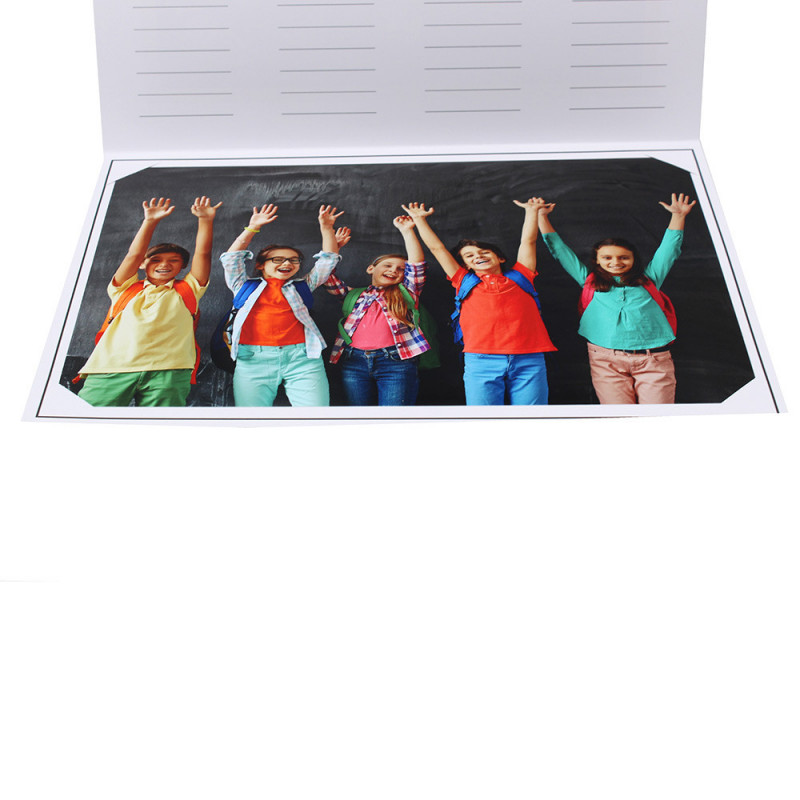 Cartonnage photo scolaire - Groupe 20x30 - Arc en ciel