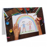 Cartonnage photo scolaire - Groupe 20x30 - Arc en ciel