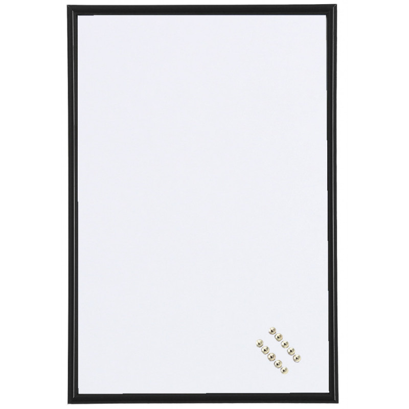 Pêle-mêle magnétique Noir 40x60 fond blanc