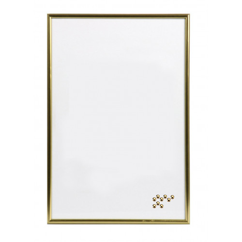 Pêle-mêle magnétique Doré 40x60 fond blanc