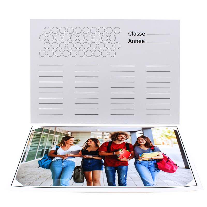 Lot de 200 cartonnages photo scolaire - Groupe 20x30 - Back to school