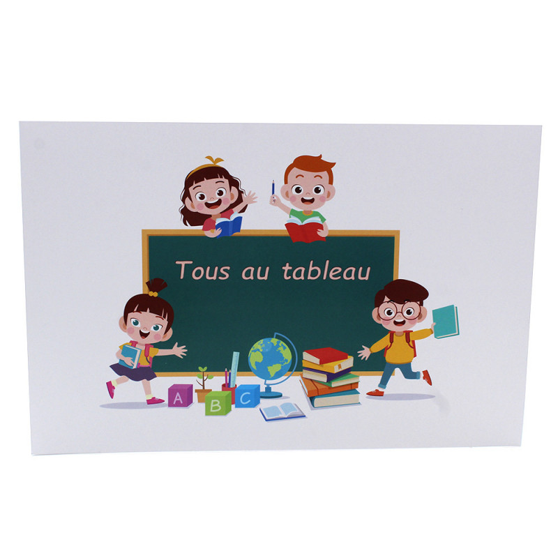 Lot de 100 cartonnages photo scolaire - Groupe 20x30-18x25 - Tous au tableau