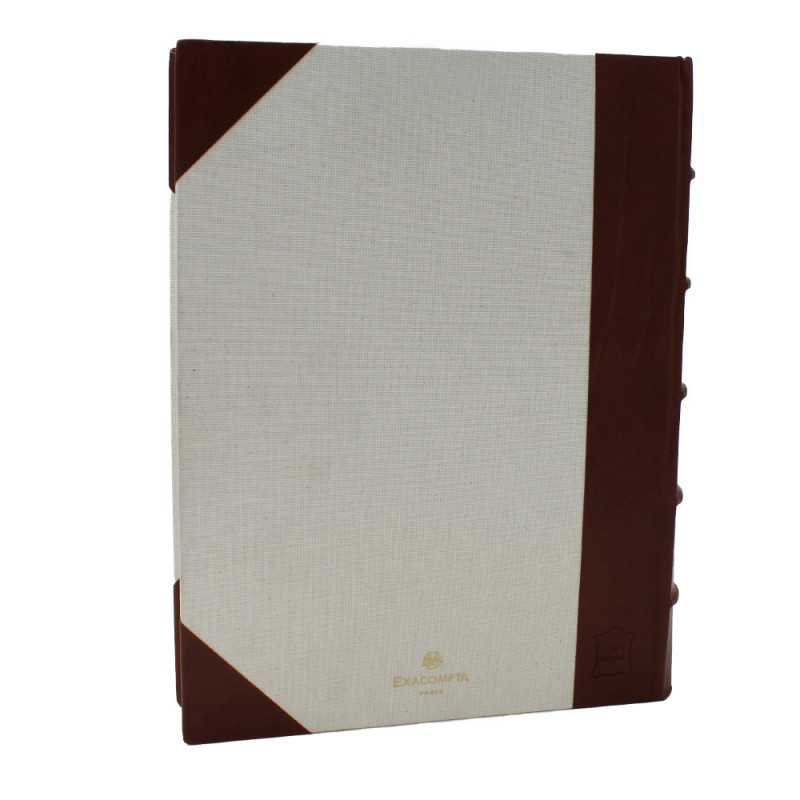 Album photo Exacompta beige 128 pochettes 10X15, 11x17 ou 13x19