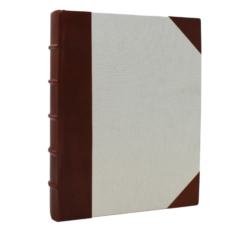 Album photo Exacompta beige 128 pochettes 10X15, 11x17 ou 13x19